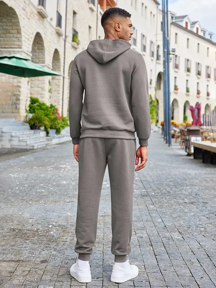 Waffle Hoodie Jogging Set