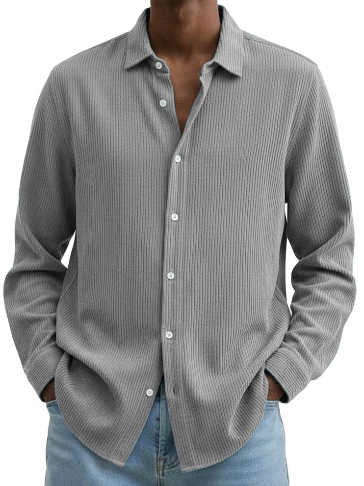 Corduroy Camp Collar Shirt
