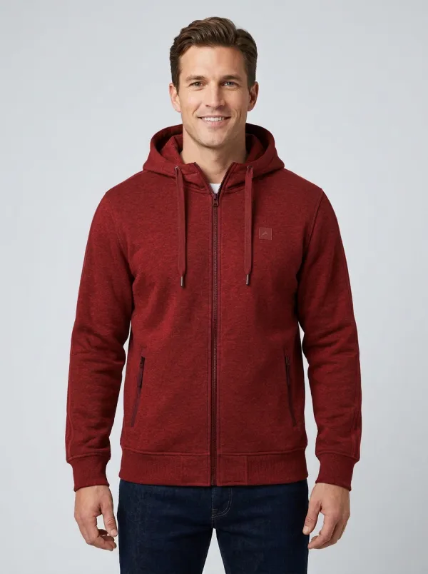 Men's Everyday Hooded Zip-Up Sports Jacket