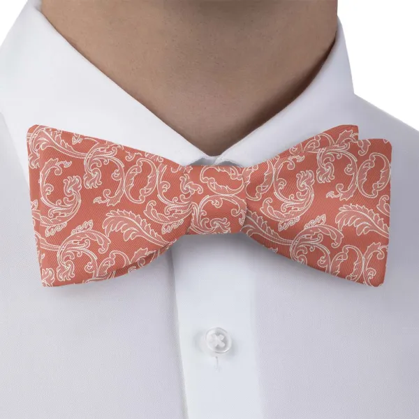 Adorned Paisley Motif Bow Tie