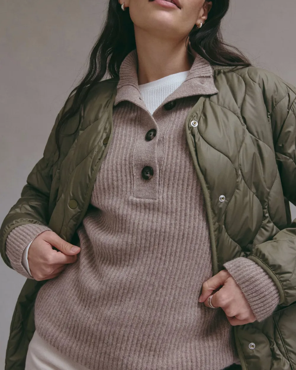 The Long Quilted Liner Coat