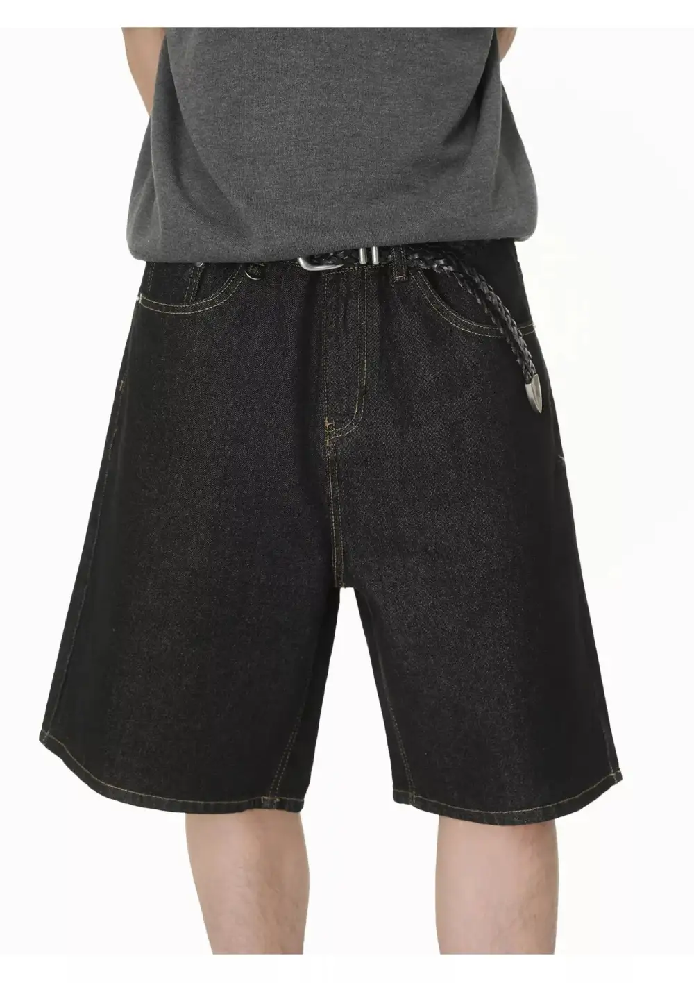 Men's Loose Fit Denim Shorts