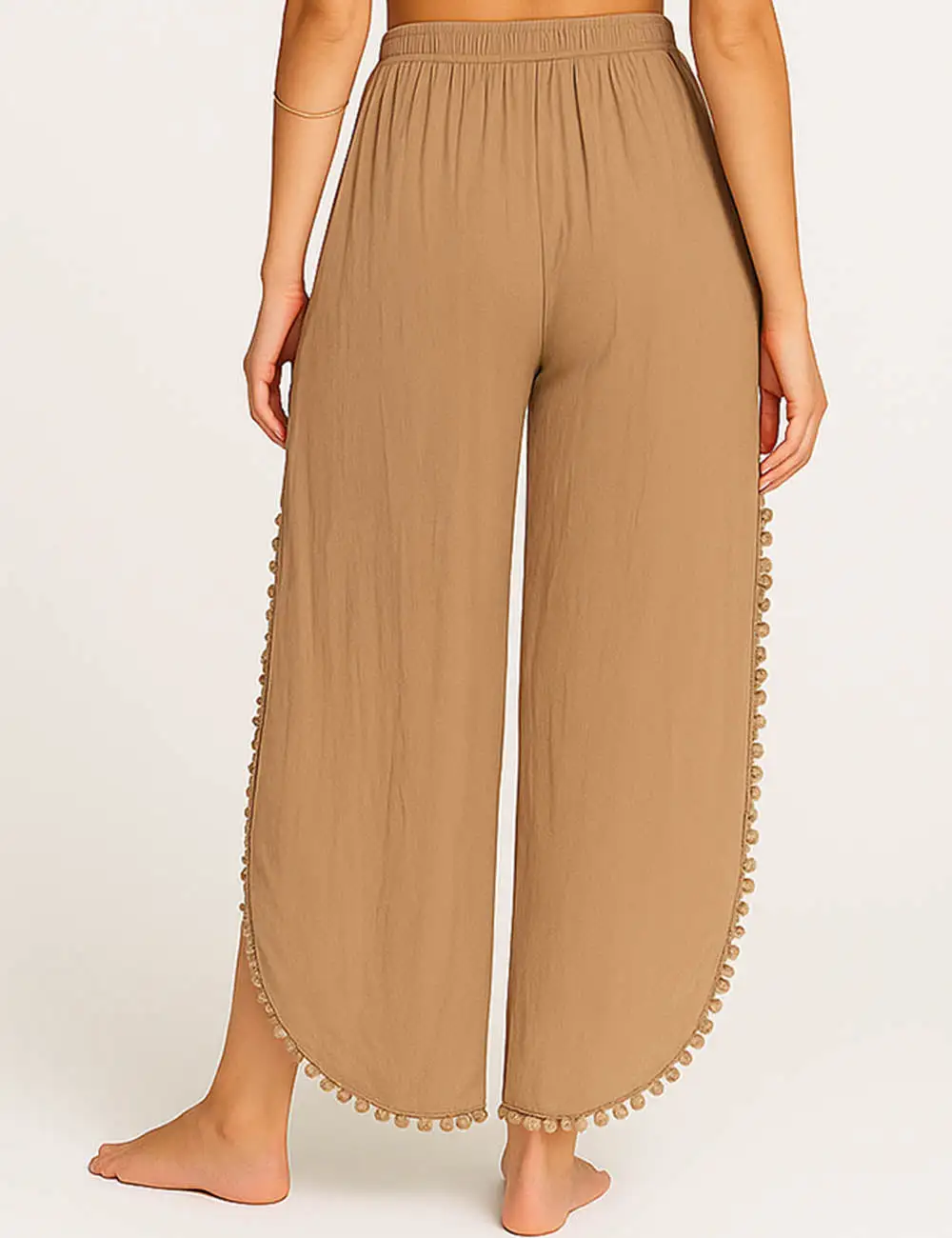 Split Splice Wide Leg Pants