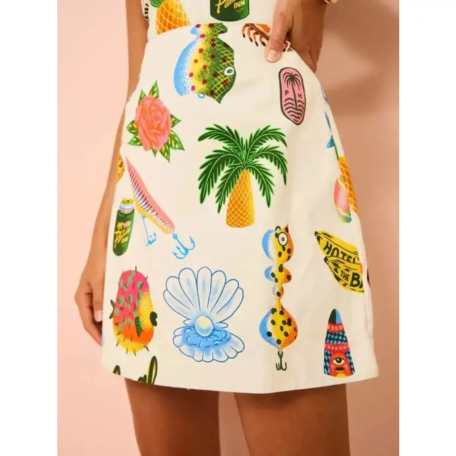 Square Neck Summer Mini Dress