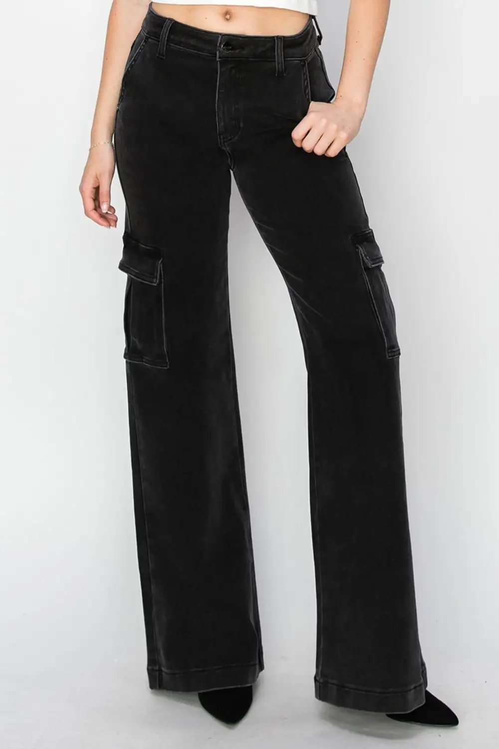 Soft Elastic Waist Denim Jeans