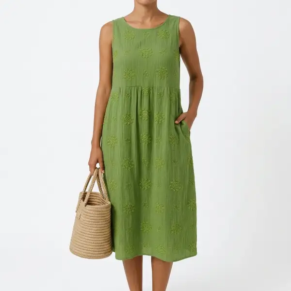 Draped Soft Flowing Midi Dress