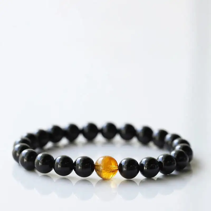 Tourmaline Crystal Zodiac Animal Design Resilience Bracelet