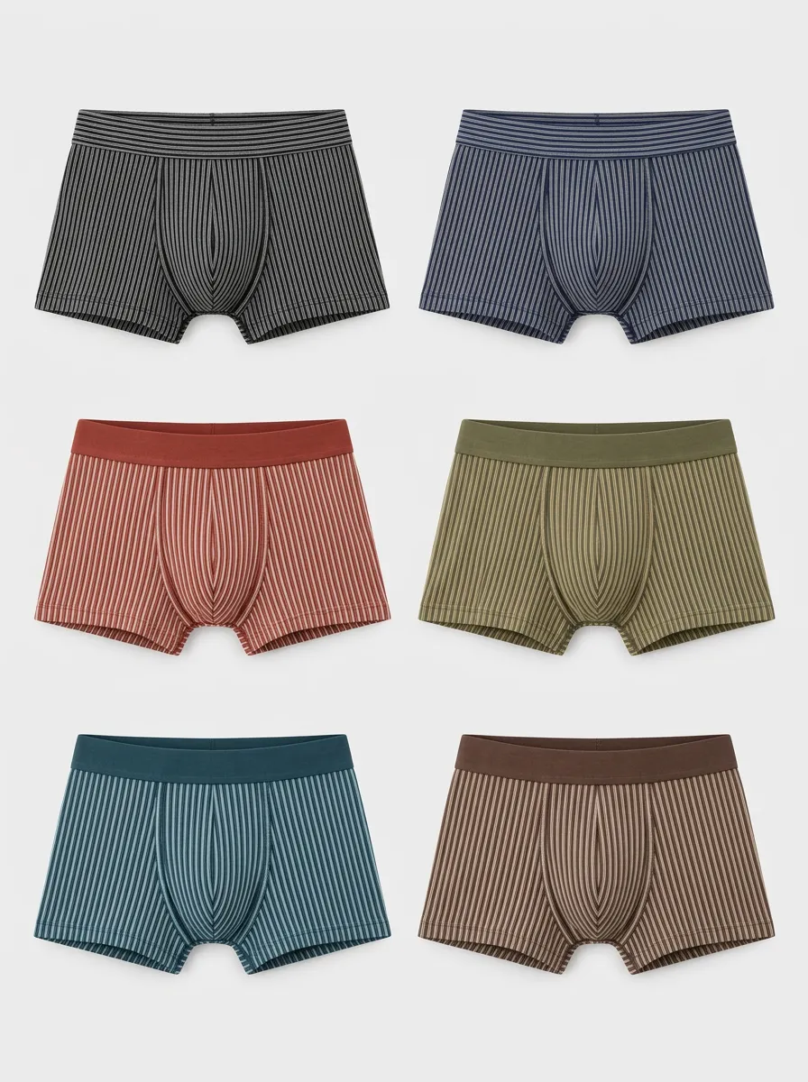 Men's Mason Stripe Boxer Briefs 6-Pack