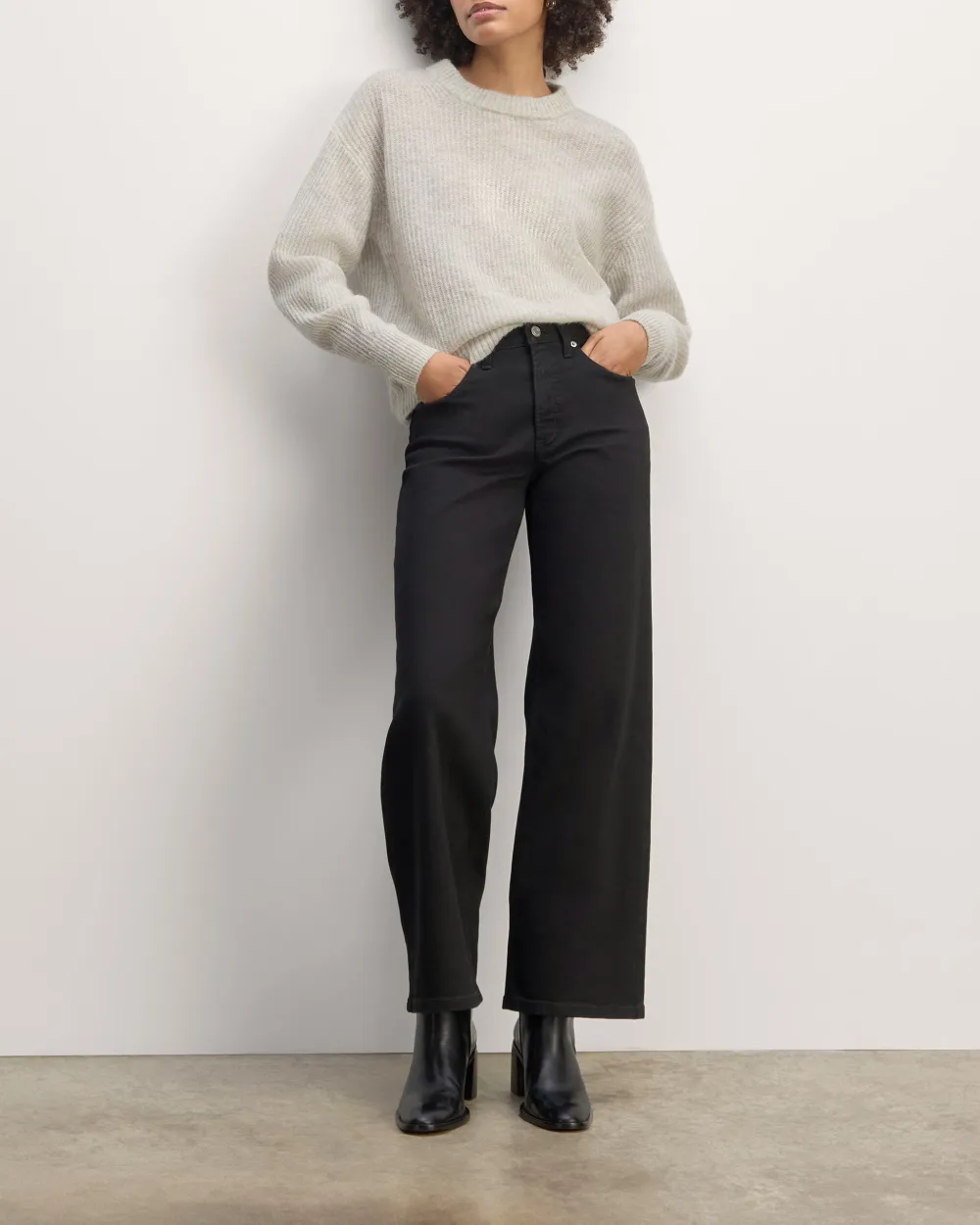 Vertical Striped Cashmere Sweater