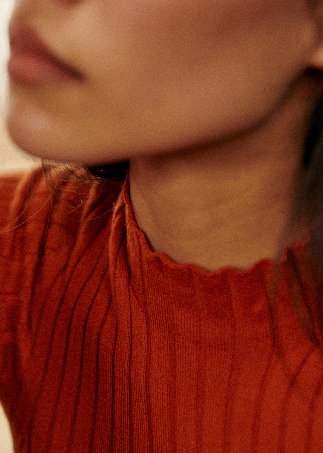 Turtleneck Solid Color Sweater