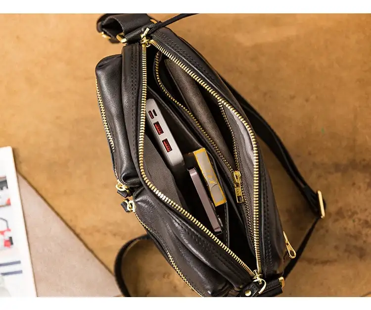 Men’s Genuine Leather Satchel Bag – Soft Structured Work, Travel & Weekend Tote