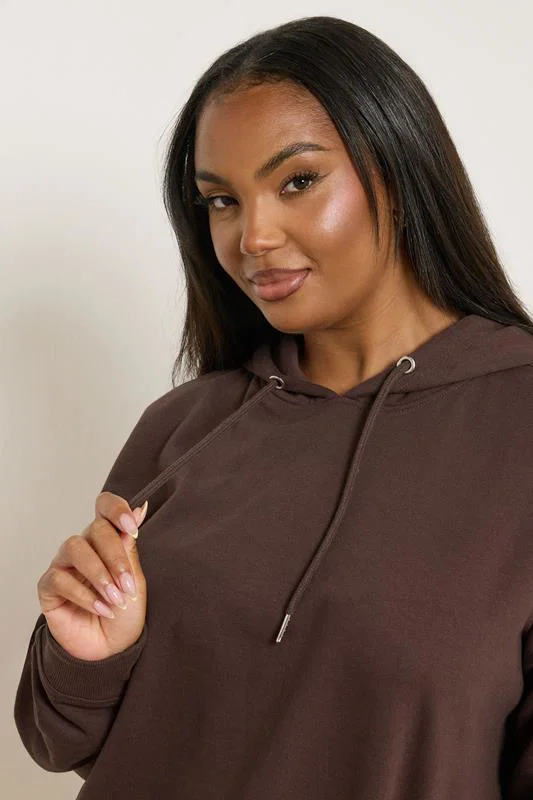 Chocolate Brown Hoodie detail 3