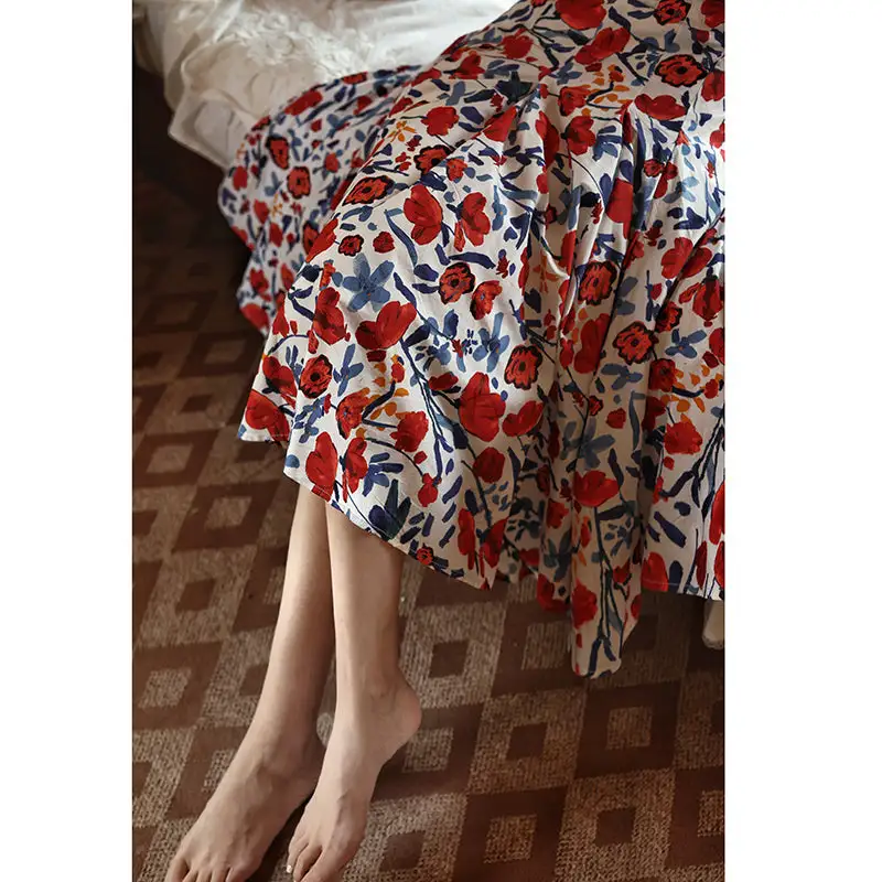 Comfortable Market Everyday Casual Floral Skirt