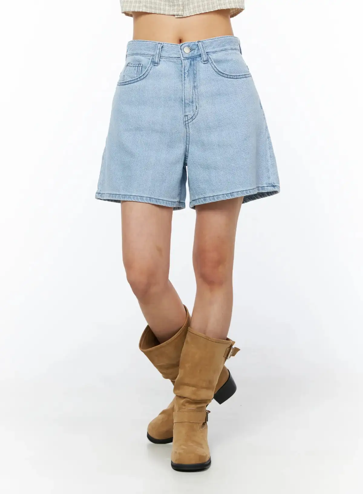 Casual Relaxed-Fit Denim Shorts
