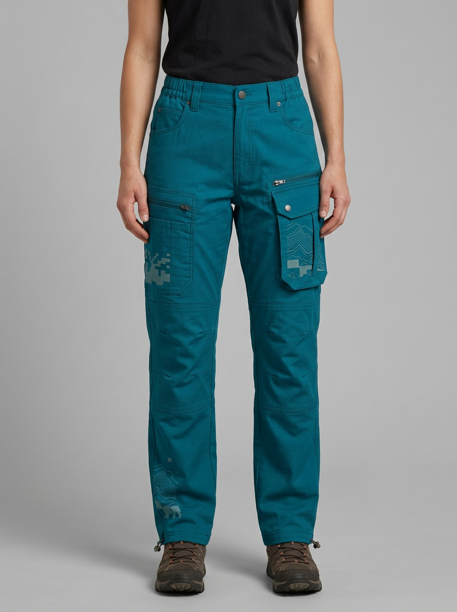 Tactical Outdoor Mountain Graphic Cargo Pants