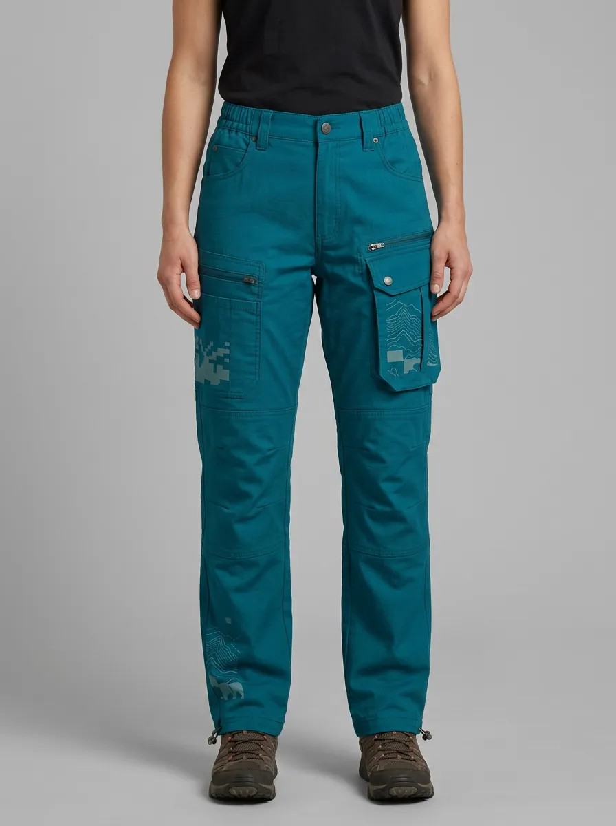 Tactical Outdoor Mountain Graphic Cargo Pants