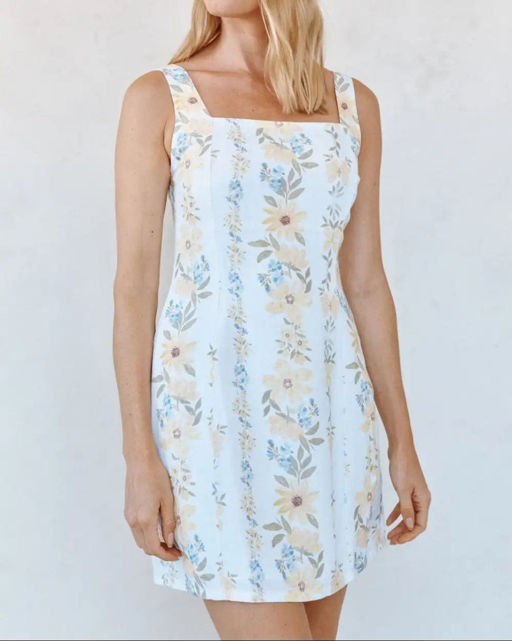 Smocked Fitted Mini Dress