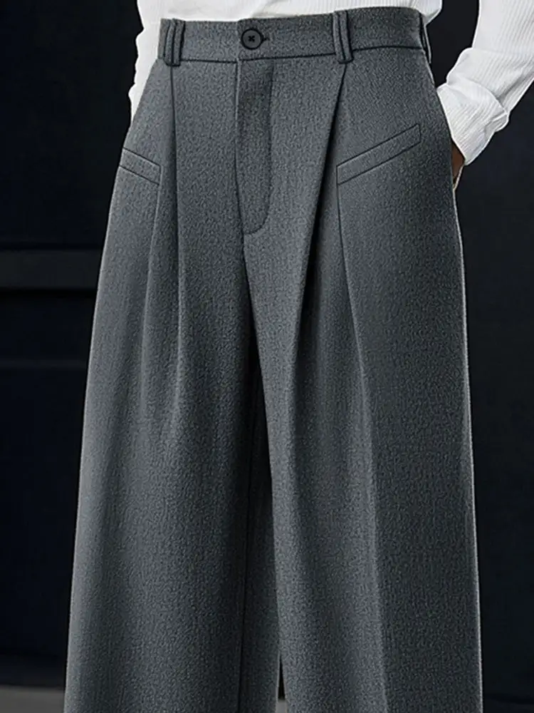 Relaxed Pleated Front Pants