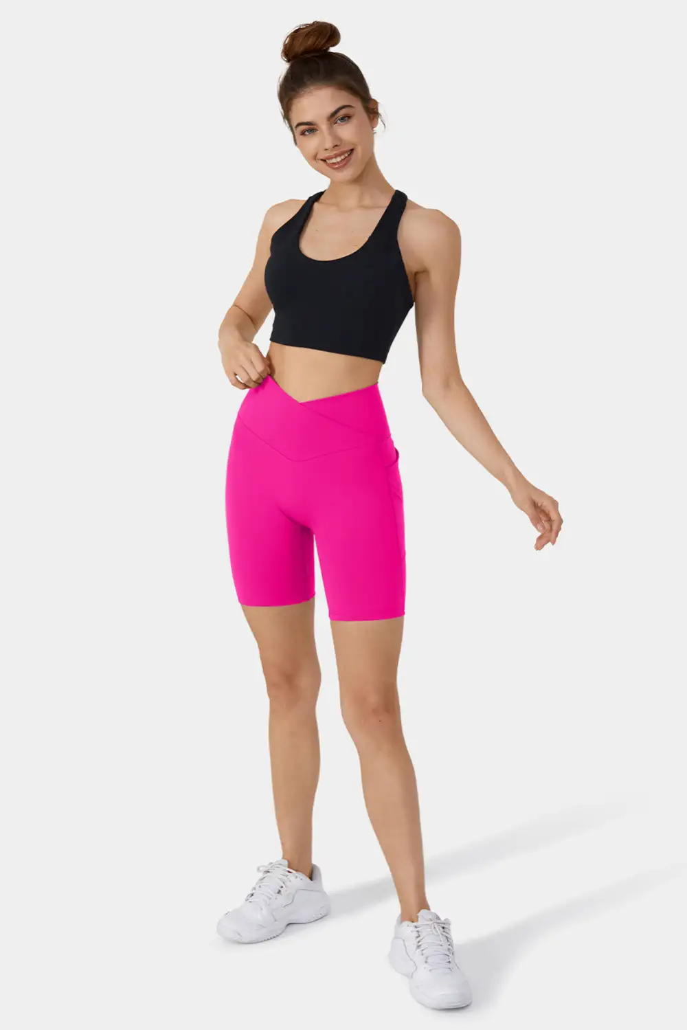 Swimwear Solid Split Pocket Sheath Active Bikinis Bottoms