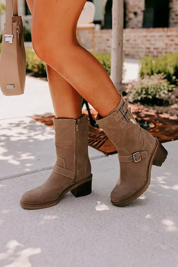Refined Faux Suede Boots
