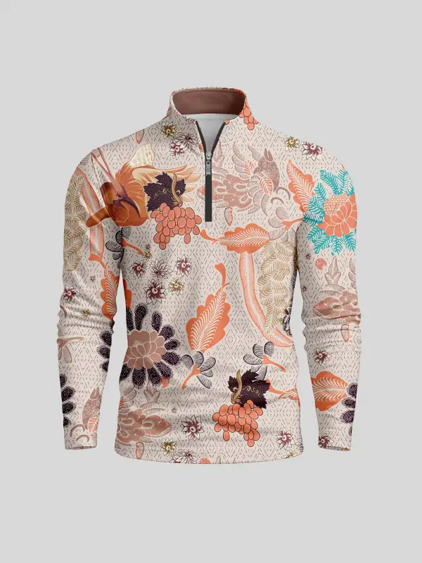 Performance Lightweight Long Sleeve Pullover Golf Shirt
