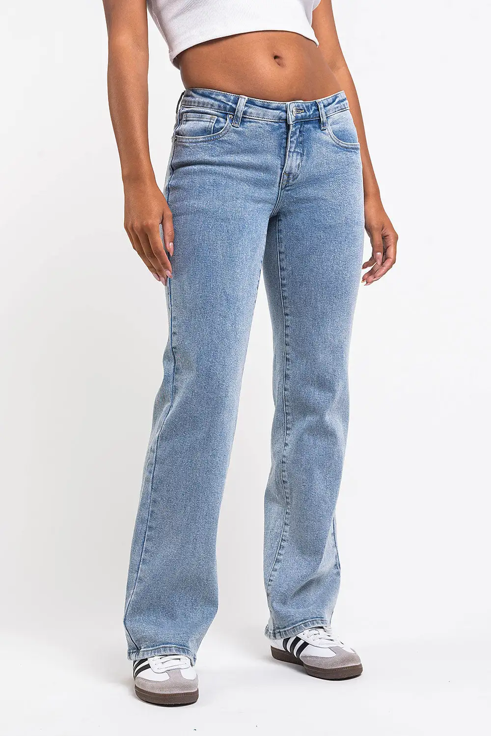 Daytime Low Rise Straight Leg Jeans