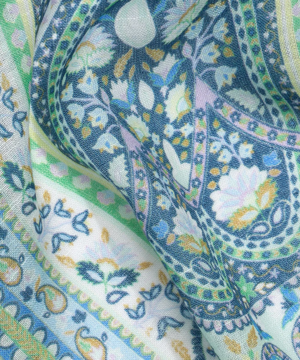 Casual Style Watercolor-Inspired Print  Wrap