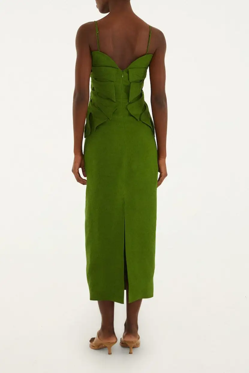 Linen Blend Maxi Easy Fit Dress