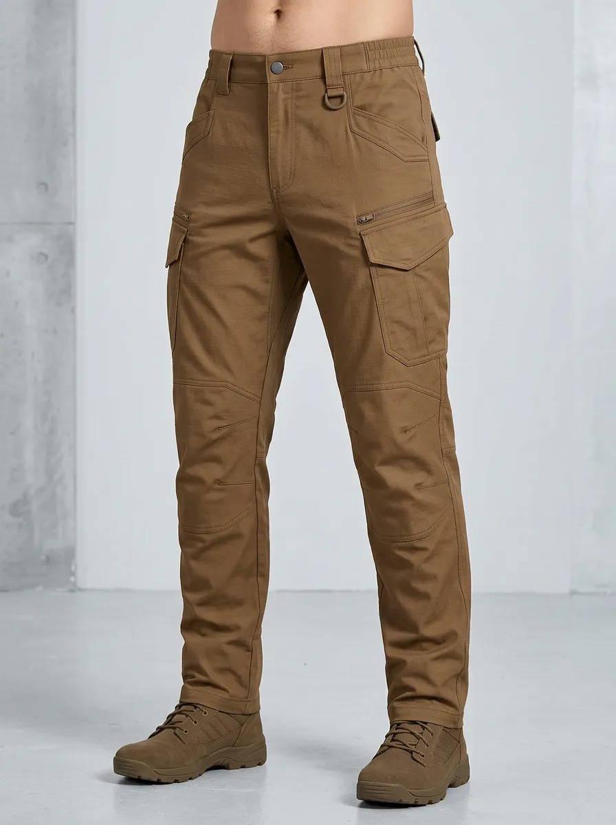 Classic Versatile-Look Men's Multi-Pocket Waterproof Tactical Cargo Pants