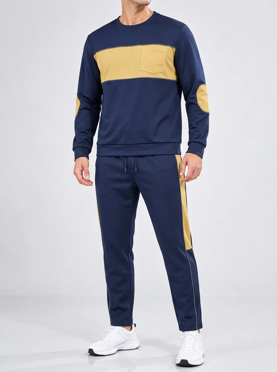 Men's Streamlined Colorblock Tracksuit
