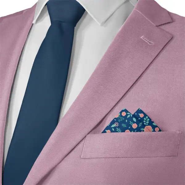 Smart Neat Floral Pocket Square