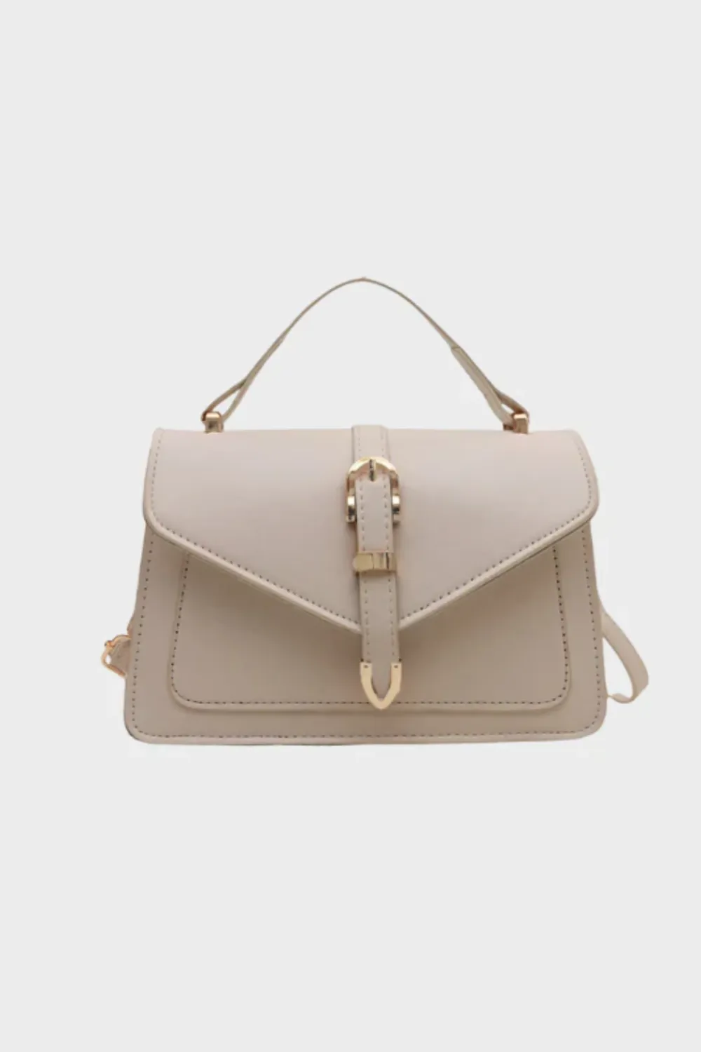 Structured Crossbody Shoulder Bag Top Handle