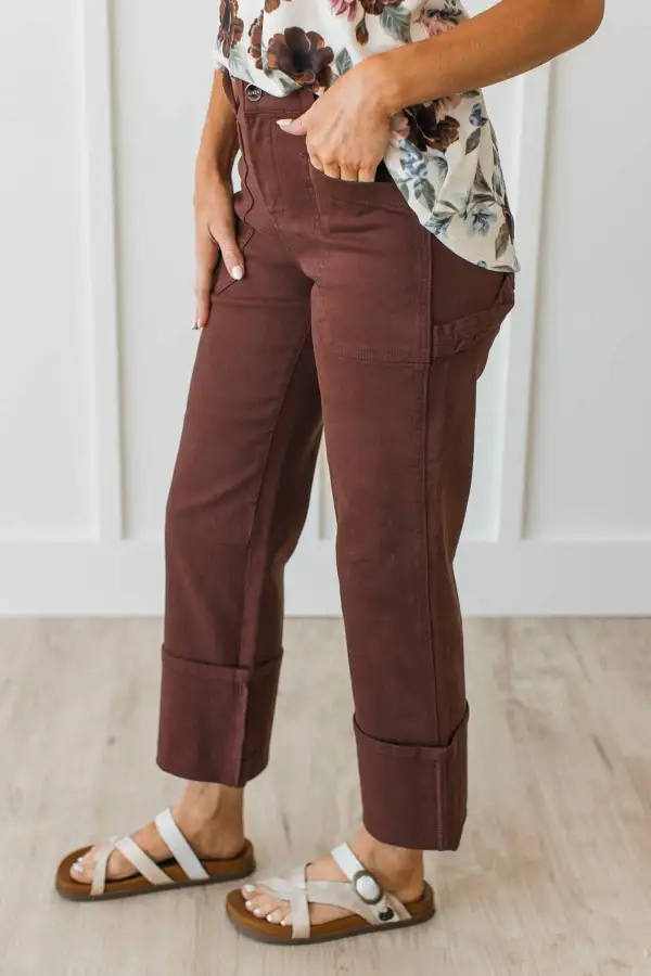 High-Rise Wide Straight Leg Clean Finish Jeans