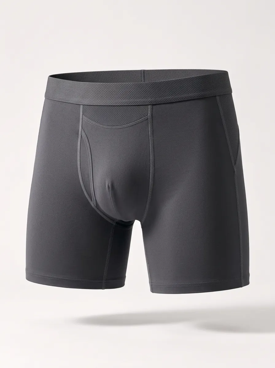 Men's Charcoal Grey Engineered Boxer Briefs