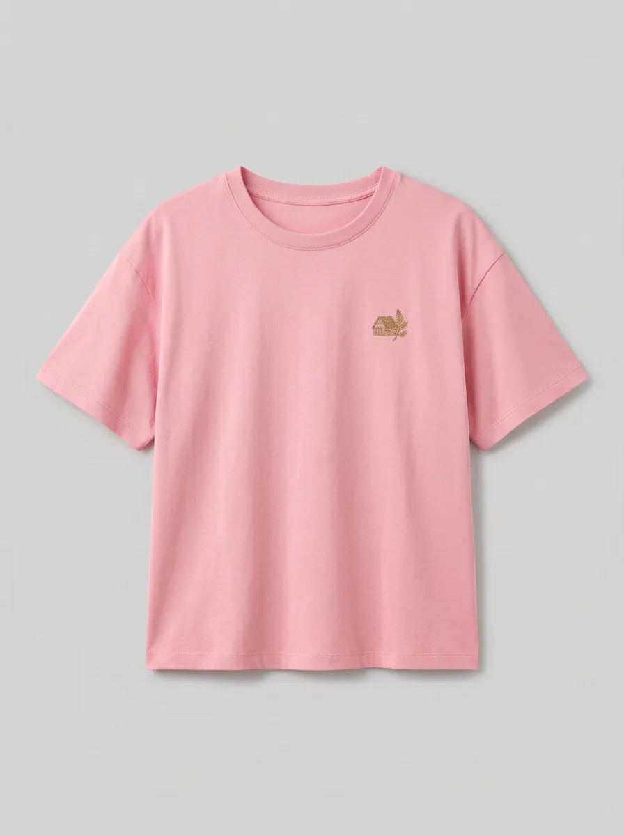 Women's Cabin & Pine Embroidered Crewneck T-Shirt