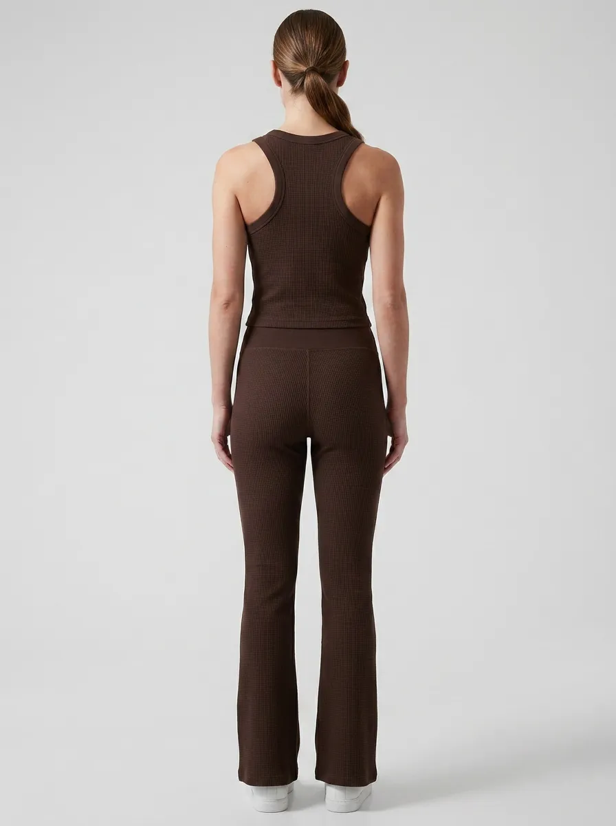 Studio Flared-Leg Tank-Top Women's Tank Top Flare Pants Active Set