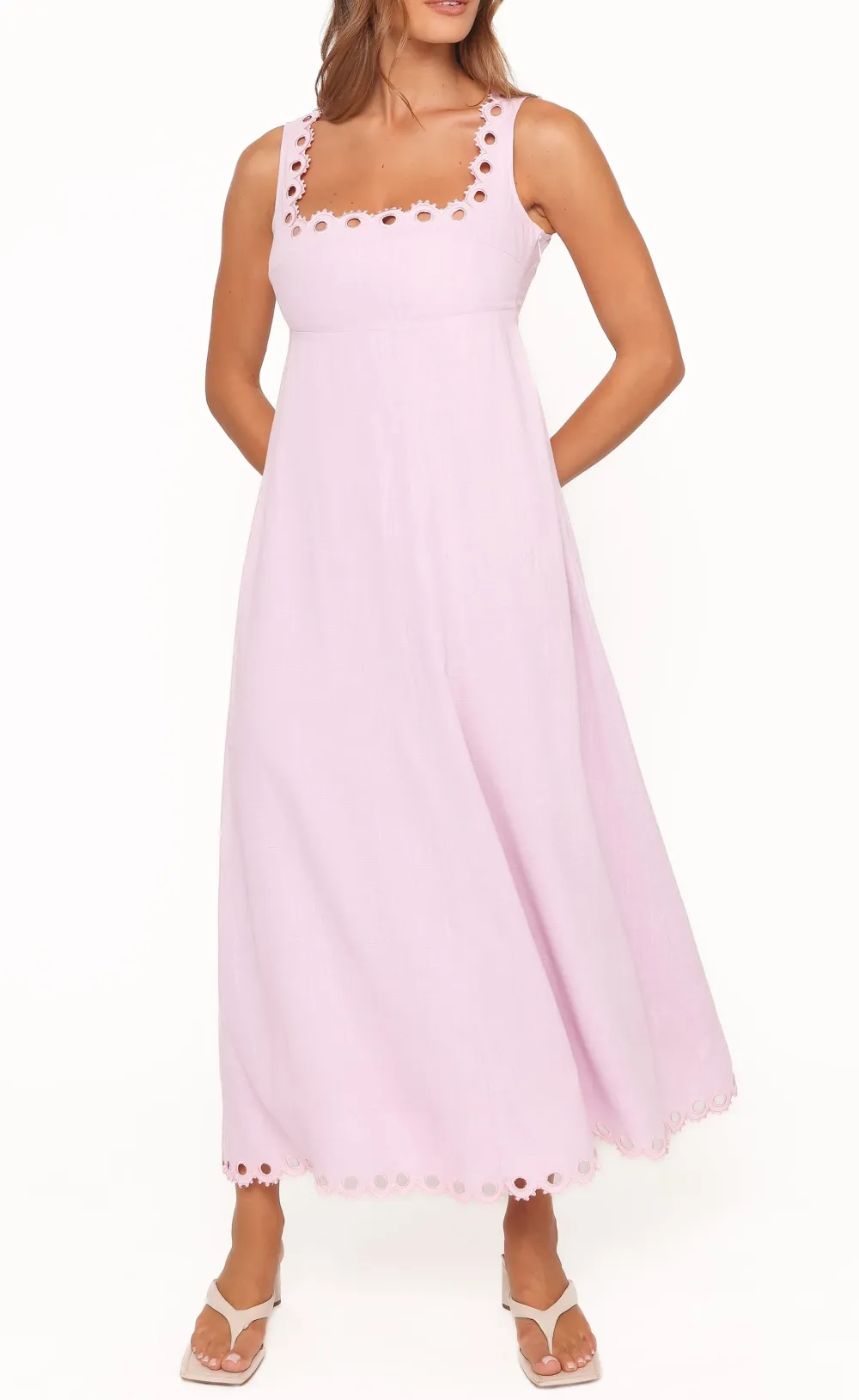 Sleeveless Rayon Midi Dress