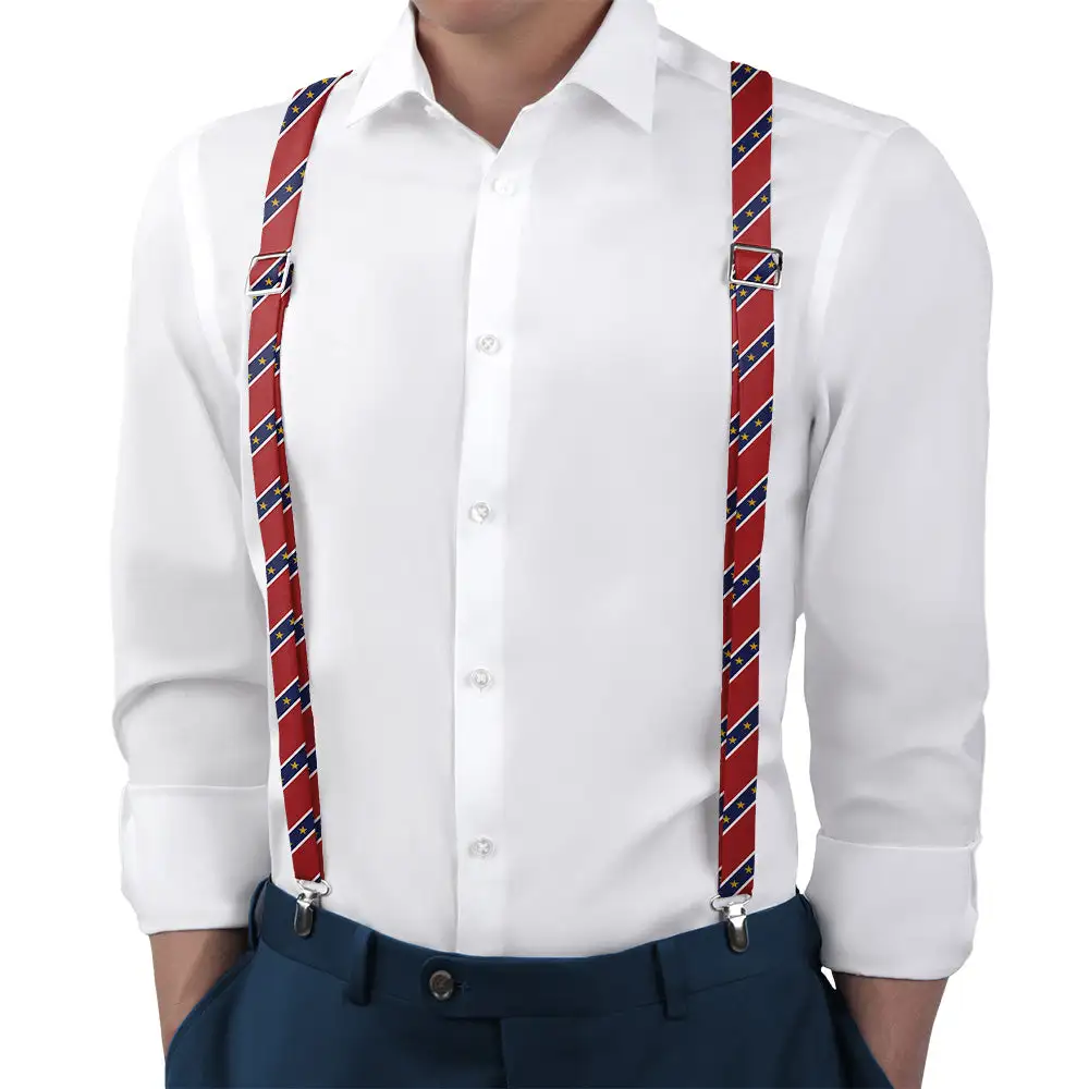 Stars In Stripes Theme Suspenders