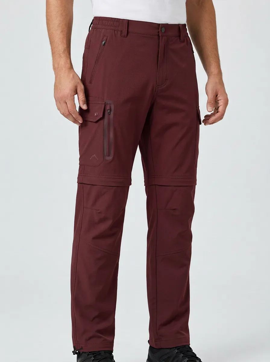 Men's Field Rugged Waterproof Zip-Off Tactical Cargo Pants
