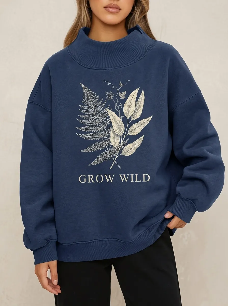 Nature Lover Grow Wild Casual Hoodie Sweatshirt