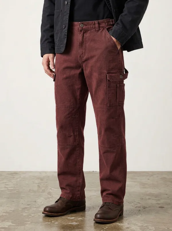 Men's Relaxed Vintage Canvas Cargo Pants