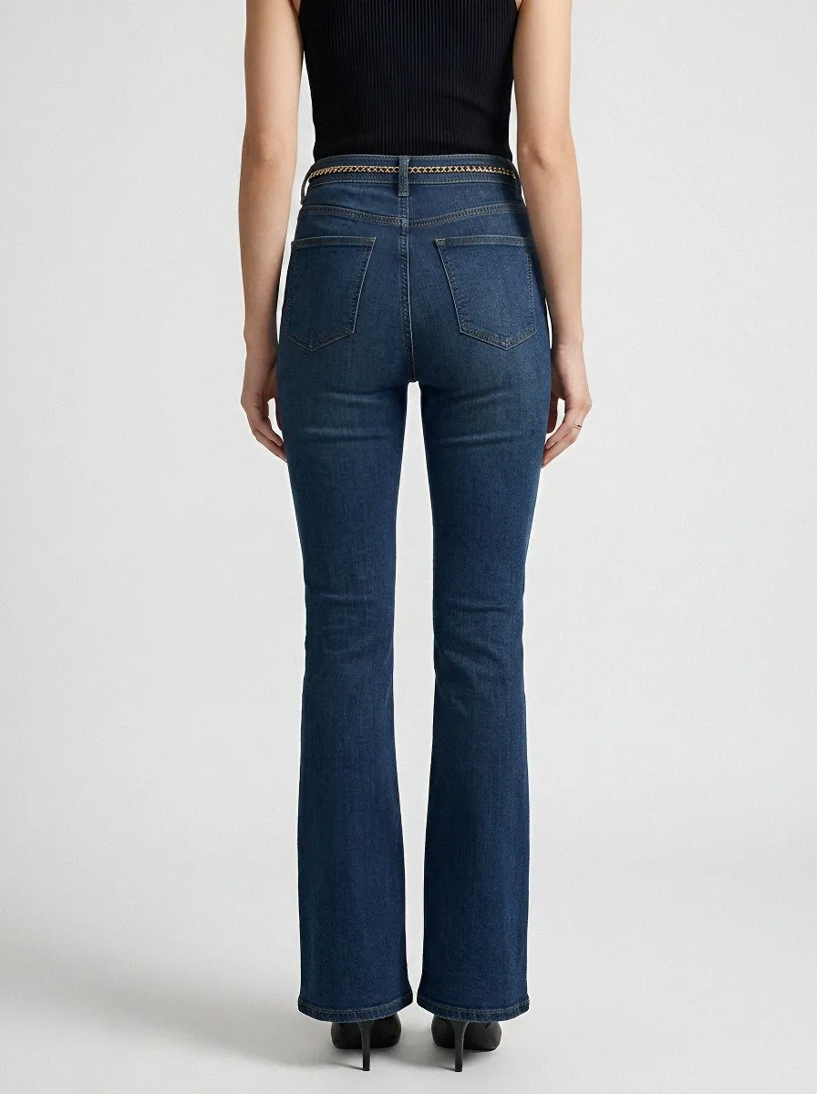 High-Waist Women's High-Waist Stretch Flare Jeans