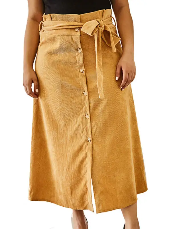 Loose Graceful Fitted Skirt