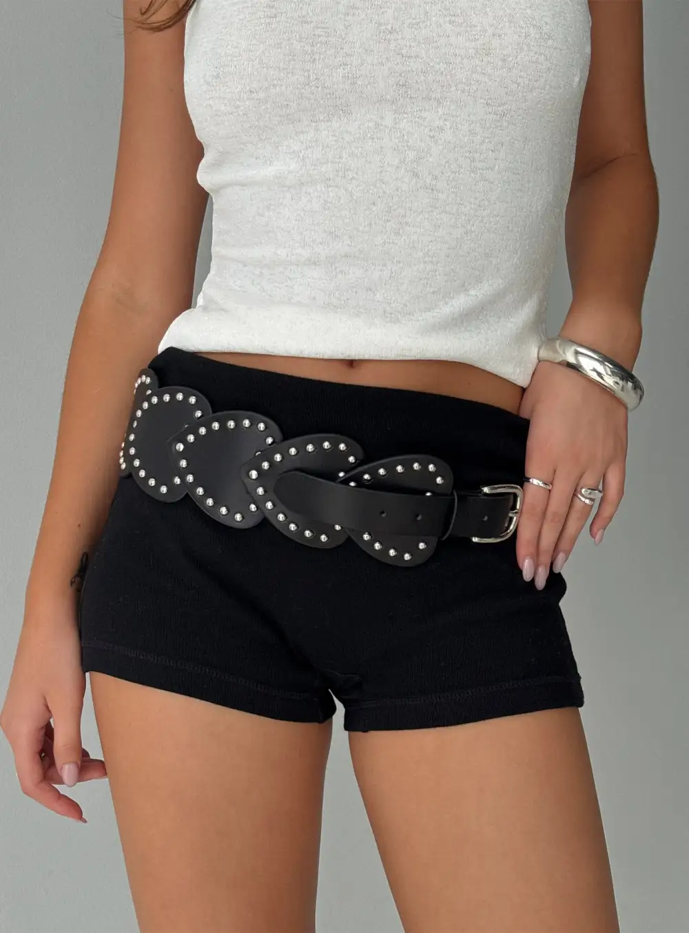 Soft Studded Buckle Belt