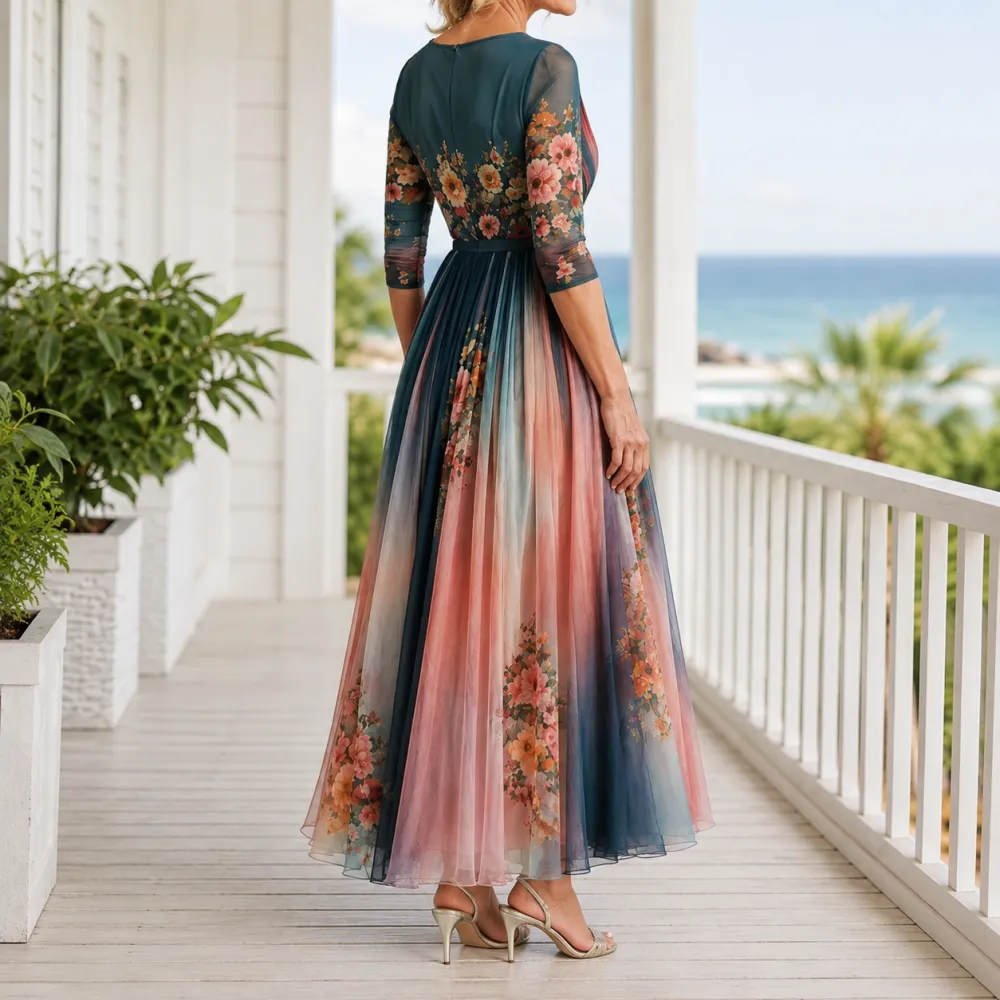 Polished Refined Women's Floral Maxi Dress