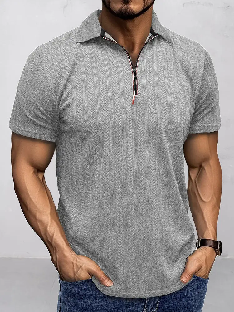 Quarter Button Polo Shirt