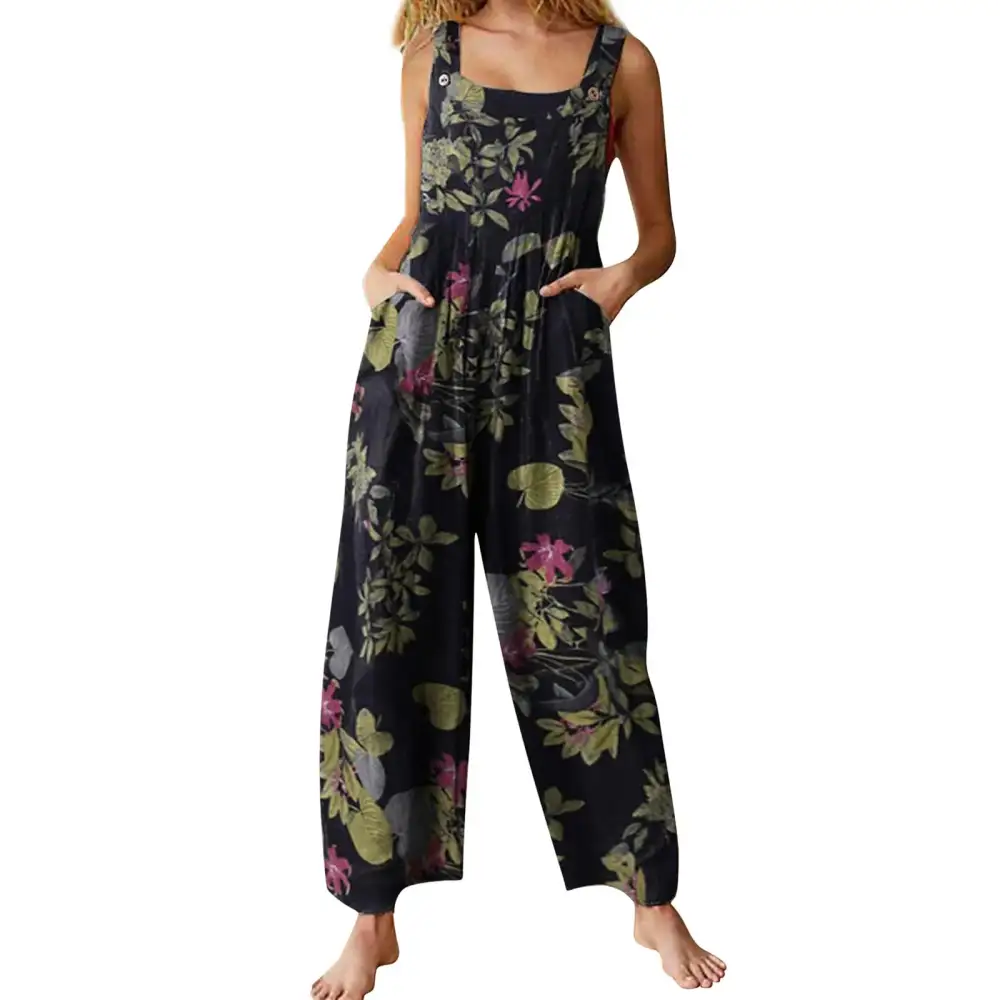 Ease Sleeveless Zipper-Front Jumpsuit