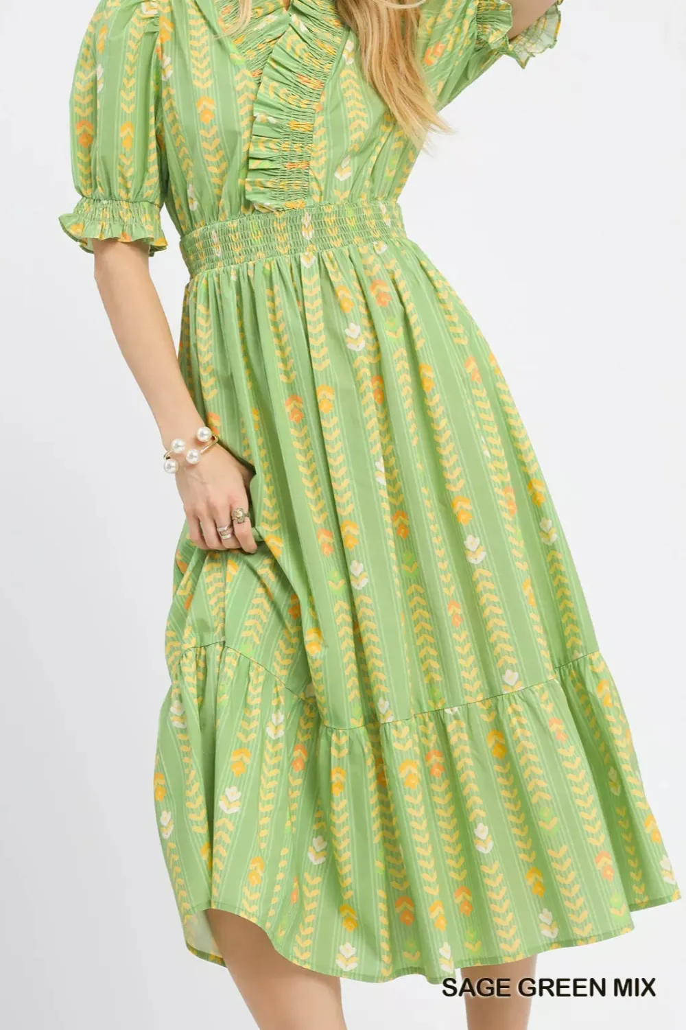 Everyday Tiered Smocked Midi Dress