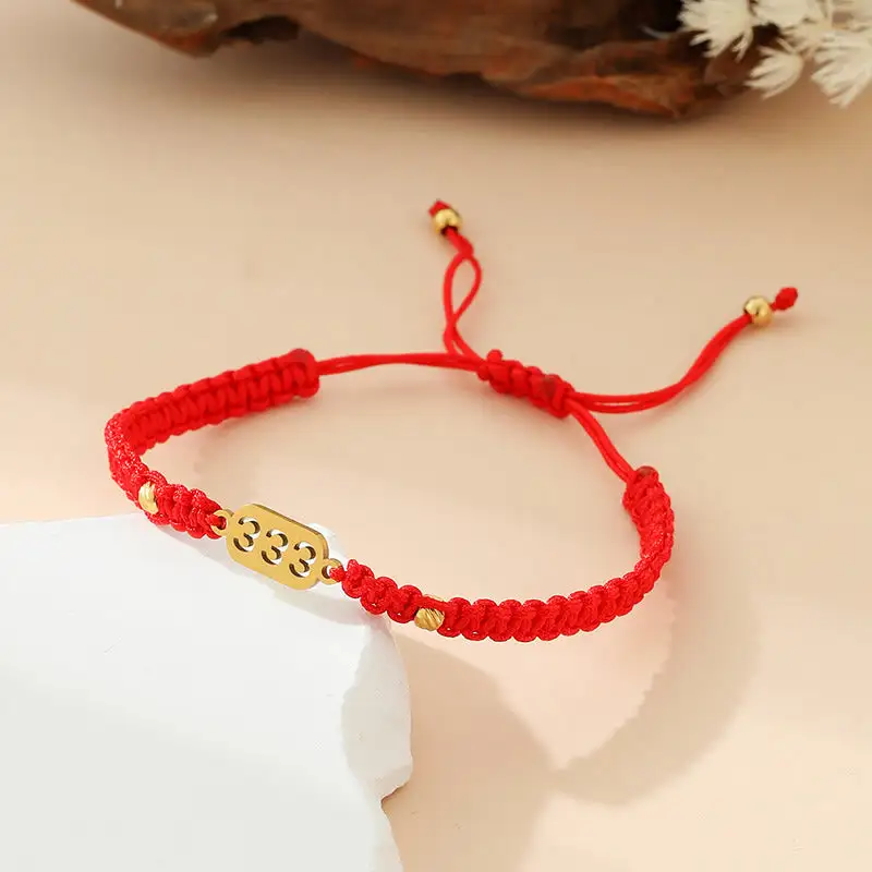Angel Numbers Braided String Connection Bracelet