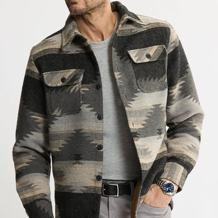 Unlined Wool Blend Overshirt